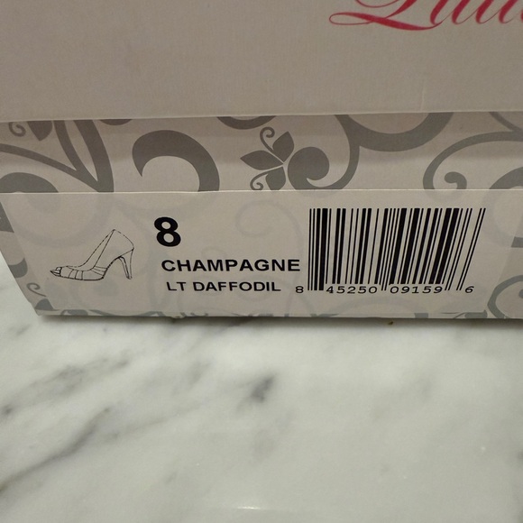 Champagne Peep-Toe Heels - Picture 5 of 5